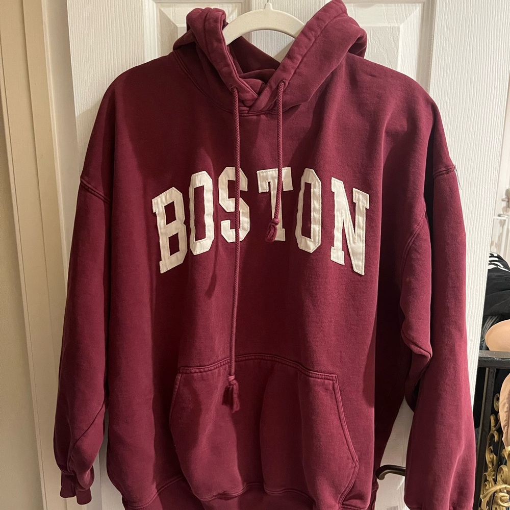 Boston Maroon Hoodie